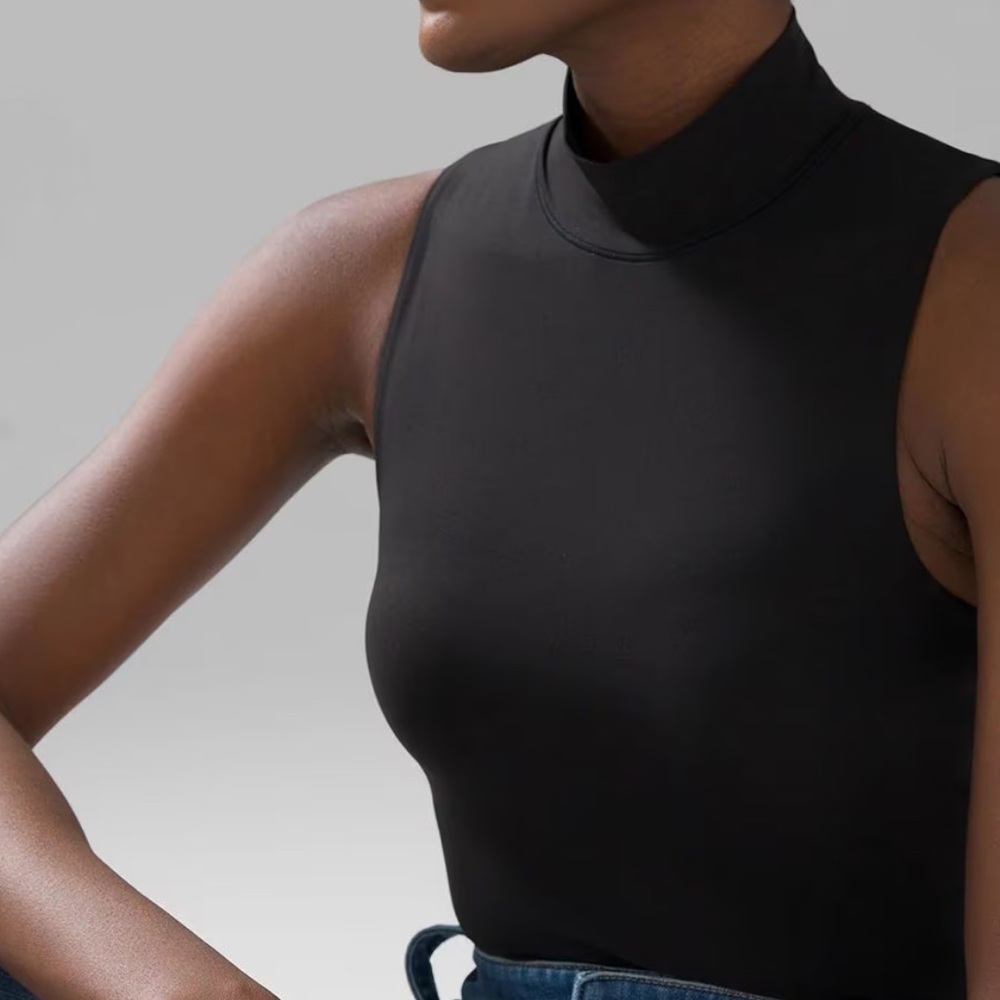 Whbm Forme All Ways Stretch Mock Neck Tank